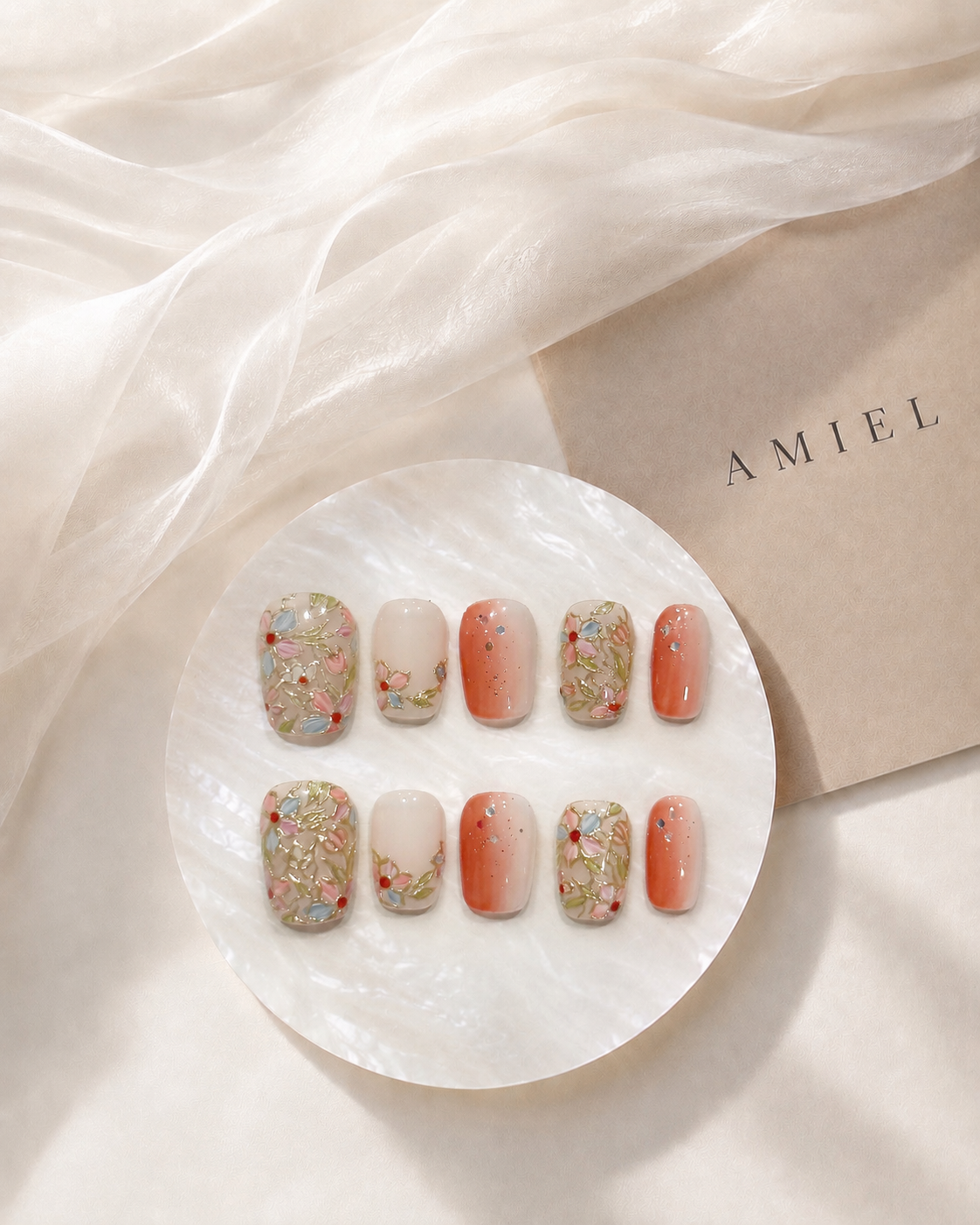 Gilded Florals nail collection